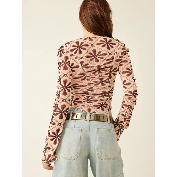 🎉LAST CHANCE🎉 FREE PEOPLE Through The Meadow Top / White Sand Combo - Picture 3 of 6